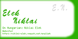 elek niklai business card